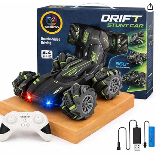 VEBETO Remote Control Drift Stunt Car Toy | 1 Year Warranty | 4x4 RC Car for Kids & Adult