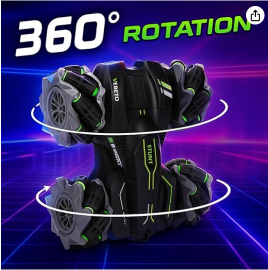 VEBETO Remote Control Drift Stunt Car Toy | 1 Year Warranty | 4x4 RC Car for Kids & Adult